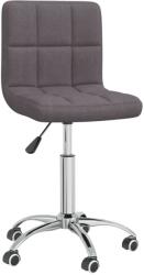 vidaXL Scaun de bucatarie pivotant, gri taupe, material textil GartenMobel Dekor (3087540)