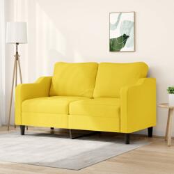 vidaXL Canapea cu 2 locuri, galben deschis, 140 cm, material textil GartenMobel Dekor (359364) Canapea
