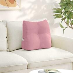 vidaXL Perna pentru spate Roz 45 x 24 x 50 cm Catifea GartenMobel Dekor (42014375)
