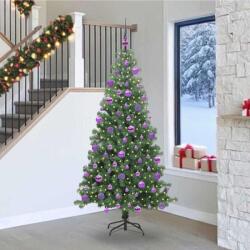vidaXL Brad de Craciun cu 300 LED cu suport Verde 240 cm PVC GartenMobel Dekor (3396404)