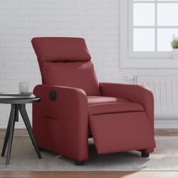 vidaXL Fotoliu rabatabil electric, rosu vin, piele ecologica GartenMobel Dekor (3206739)