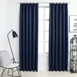 vidaXL Draperii opace cu carlige, 2 buc. , albastru, 140 x 225 cm GartenMobel Dekor (134455)
