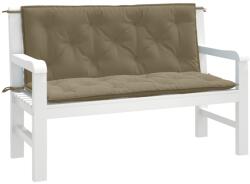 vidaXL Perna banca de gradina 2 buc melanj gri taupe 120x50x7cm textil GartenMobel Dekor (4002605)