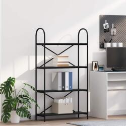 vidaXL Raft pentru carti Stejar negru 80 x 30 x 146 cm Lemn compozit GartenMobel Dekor (879893) Biblioteca