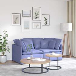 vidaXL Canapea modulara cu perne, albastru jeans, textil GartenMobel Dekor (3321247) Canapea