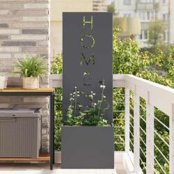 vidaXL Ghiveci de Gradina cu Panou Decorativ Antracit 50 x 140 cm GartenMobel Dekor (876492)