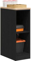vidaXL Dulap depozitare garaj negru 30x51x85 cm lemn masiv de pin GartenMobel Dekor (860527) Comoda