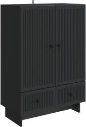 vidaXL Bufet Negru 66 x 34, 5 x 95 cm Lemn prelucrat GartenMobel Dekor (893976) Comoda