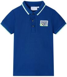 vidaXL Tricou polo pentru copii, albastru închis, 104 GartenMobel Dekor (12435)