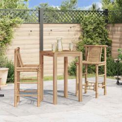vidaXL Scaune de bar 2 buc. , bambus GartenMobel Dekor (242494)