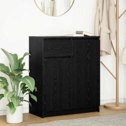 vidaXL Bufeta cu sertar Stejar negru 71x35x84 cm Lemn prelucrat GartenMobel Dekor (861590) Comoda