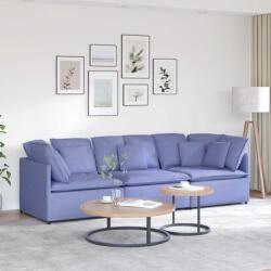 vidaXL Canapea modulara cu perne, albastru jeans, textil GartenMobel Dekor (3321277) Canapea