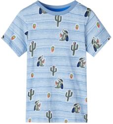 vidaXL Tricou pentru copii, mix de albastru, 128 GartenMobel Dekor (12477)