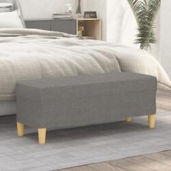 vidaXL Banca, gri închis, 100x35x41 cm, textil GartenMobel Dekor (349376)