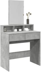 vidaXL Masa de toaleta cu oglinda, gri beton, 80x41x144, 5 cm GartenMobel Dekor (848174)