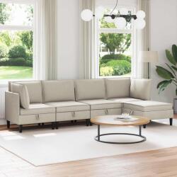 vidaXL Set de mobilier pentru living 5 pcs Ovaz Tesatura GartenMobel Dekor (3413786) Canapea
