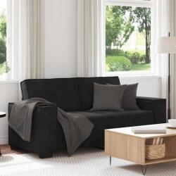 vidaXL Canapea cu 2 locuri, negru, 180x78x84 cm, catifea GartenMobel Dekor (4105025) Canapea