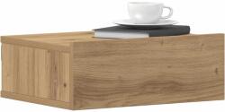vidaXL Noptiera plutitoare Stejar Artisan 40x32x15 cm Lemn prelucrat GartenMobel Dekor (861121)