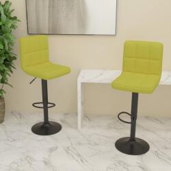 vidaXL Scaune de bar, 2 buc. , verde, material textil GartenMobel Dekor (334287)