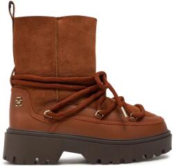 Tommy Hilfiger Ghete dama pentru zapada, Tommy Hilfiger, Piele intoarsa, Interior din lana (FW0FW08085GPK)
