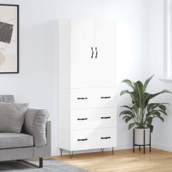 vidaXL Dulap înalt, alb, 69, 5x34x180 cm, lemn compozit GartenMobel Dekor (3198081) Comoda