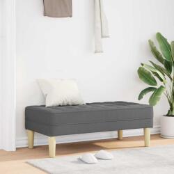 vidaXL banca cu perna Gri închis 113 x 57 x 39 cm tesatura GartenMobel Dekor (42001936)