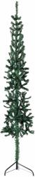 vidaXL Jumatate brad de Craciun subtire cu suport, verde, 180 cm GartenMobel Dekor (344601)