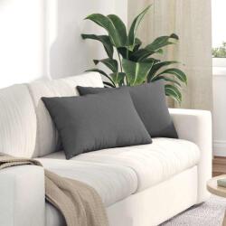 vidaXL Perne pentru canapea 2 pcs Gri închis 40 x 60 cm GartenMobel Dekor (42013654)