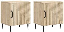 vidaXL Set 2 noptiere dormitor stejar sonoma, 43 x 34, 5 x 50 cm (894800)