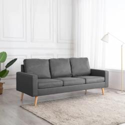 vidaXL Canapea cu 3 locuri, gri deschis, material textil GartenMobel Dekor (288713) Canapea