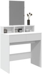 vidaXL Masa de toaleta cu oglinda, alb, 80x41x144, 5 cm GartenMobel Dekor (848171)