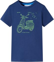 vidaXL Tricou pentru copii, albastru închis, 92 GartenMobel Dekor (11654)