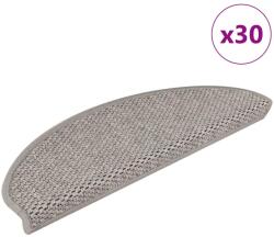 vidaXL Covorase autoadezive scari, 30 buc. , argintiu, 65x21x4cm, sisal GartenMobel Dekor (3365871) Covor