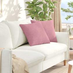 vidaXL Perne pentru canapea 2 pcs Roz 45 x 45 cm Tesatura din corduroy GartenMobel Dekor (42013932)
