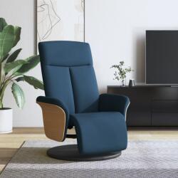 vidaXL Fotoliu rabatabil cu suport de picioare, albastru, textil GartenMobel Dekor (356528)