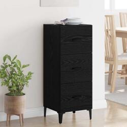 vidaXL Bufet cu sertar Stejar Negru 34, 5 x 34 x 90 cm Lemn compozit GartenMobel Dekor (885700) Comoda
