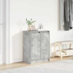 vidaXL Dulap Pantofi Beton Gri 57x34x76 cm Lemn de prelucrat GartenMobel Dekor (861871) Pantofar