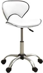 vidaXL Scaun de salon spa, alb, piele ecologica GartenMobel Dekor (323673)