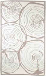 vidaXL Covor de Exterior pentru Terasa, 240x150 cm, Model cu Inele Maro, 2 Fete, Material Polipropilena (433911) Covor