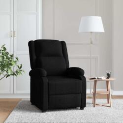 vidaXL Fotoliu rabatabil, negru, material textil GartenMobel Dekor (342421)