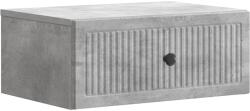 vidaXL Noptiera gri beton cu sertar, din lemn prelucrat, 49 x 34, 5 x 20 cm (897941)
