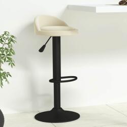 vidaXL Scaun de bar, crem, catifea GartenMobel Dekor (333589)