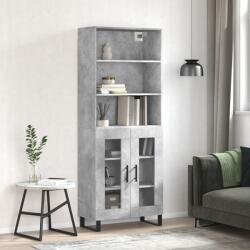 vidaXL Dulap înalt, gri beton, 69, 5x34x180, lemn compozit GartenMobel Dekor (3189345) Comoda