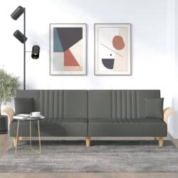 vidaXL Canapea extensibila cu cotiere, gri închis, textil GartenMobel Dekor (351888) Canapea