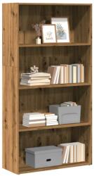 vidaXL Biblioteca, stejar artizanal, 80x30x152 cm, lemn prelucrat GartenMobel Dekor (857948) Biblioteca