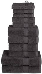 vidaXL Set de prosoape premium SOLUND, 12 piese, antracit, 600 g/m2 GartenMobel Dekor (137571) Prosop