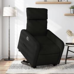 vidaXL Fotoliu electric rabatabil cu ridicare, negru, textil GartenMobel Dekor (3206719)