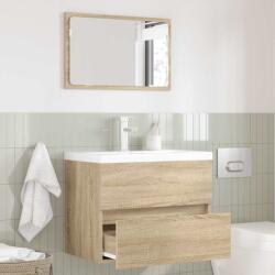 vidaXL Set de mobilier pentru baie Stejar Sonoma Lemn compozit GartenMobel Dekor (876034)