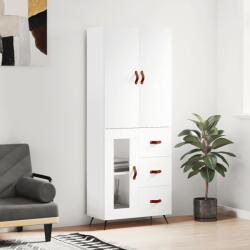 vidaXL Dulap înalt, alb, 69, 5x34x180 cm, lemn compozit GartenMobel Dekor (3195931) Comoda