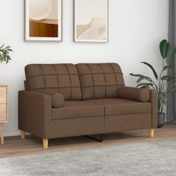 vidaXL Canapea cu 2 locuri cu pernute, maro, 120 cm, textil GartenMobel Dekor (3200777) Canapea